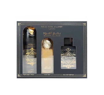 Bade'e Al Oud Oud For Glory By Lattafa Unisex (3pc Gift Set)