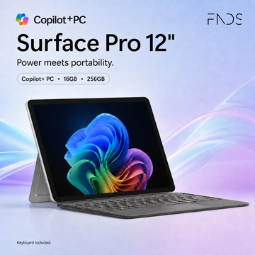 Microsoft - Surface Pro - Copilot+ PC - 12" Touchscreen - Snapdragon X Plus - 16GB Memory - 256GB UFS - Device Only - Platinum Keyboard Bundle